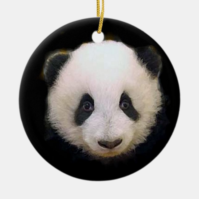Panda Christmas Tree Ornament (Vorne)