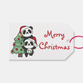 Panda Christmas Tree Weihnachtsanimals Pandas Geschenkanhänger
