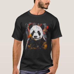 Panda Colorful Panda Bear Animal Panda T-Shirt
