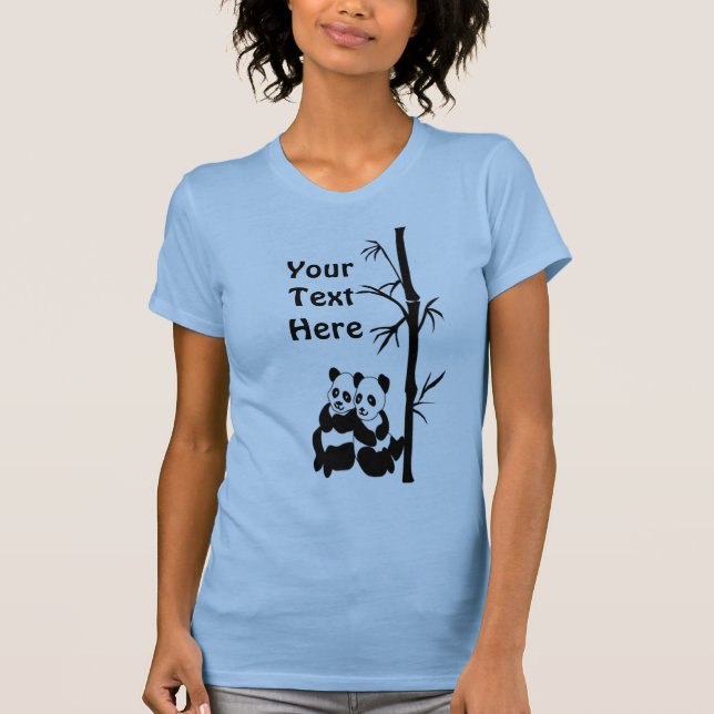 Panda Couple T - Shirt (Vorderseite)