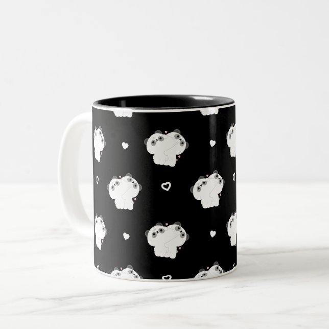 Panda Couple Tasse (Vorderseite Links)