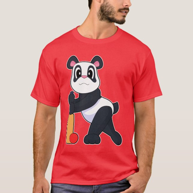 Panda Cricket T-Shirt (Vorderseite)