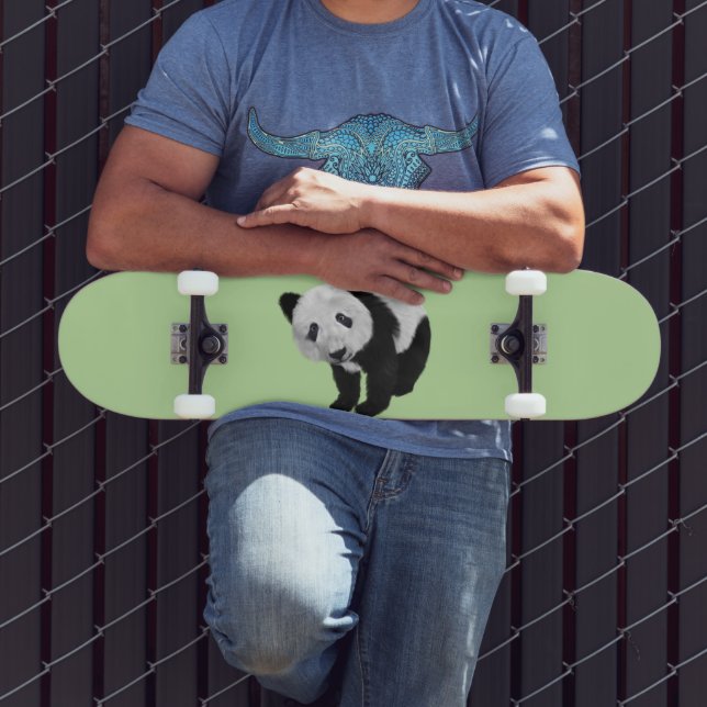 Panda Cub Green Skateboard (Außenbereich 3)