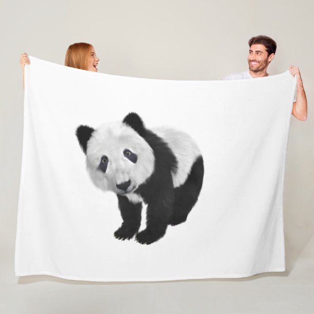 Panda Cub Tote Bag Fleecedecke (Beispiel)