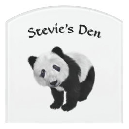 Panda Cub Türschild