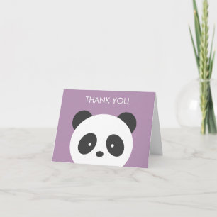 Panda danken Ihnen zu kardieren Dankeskarte