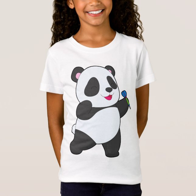 Panda Darts Dart Sport T-Shirt (Vorderseite)