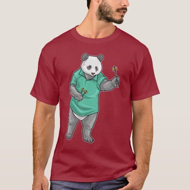 Panda Darts Dart T-Shirt (Vorderseite)