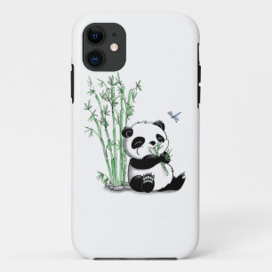 Panda, der Bambus isst iPhone 11 Hülle