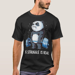 Panda der Kampf ist eine echte Fitness der Gewicht T-Shirt