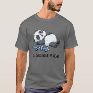 Panda der Kampf ist eine echte Gewichtszunahme Fit T-Shirt