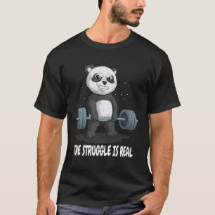 Panda der Kampf ist eine echte Gewichtszunahme Fit T-Shirt