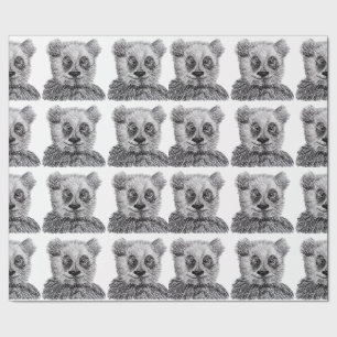 Panda, der Mattverpackungs-Papier, 30 in x 6 ft Geschenkpapier