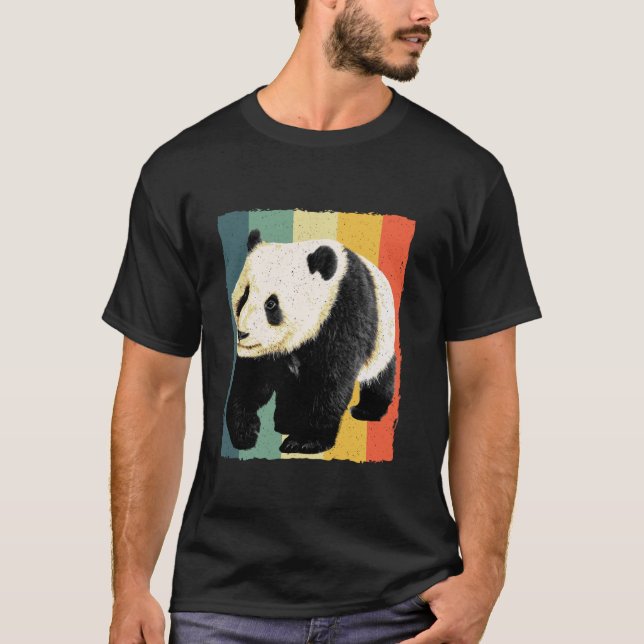 Panda Design für Männer Frauen Kinder Riesenpanda  T-Shirt (Vorderseite)