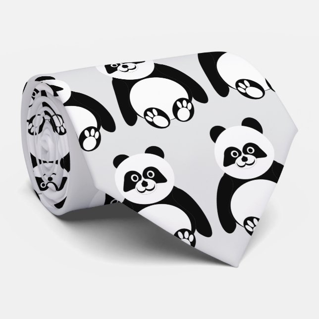 Panda Design Krawatte (Gerollt)