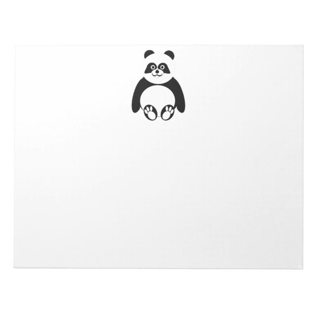 Panda Design Notizblock (Vorderseite)