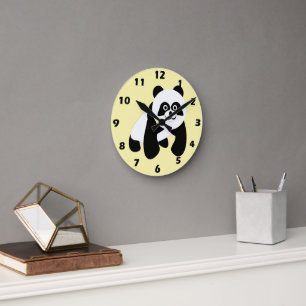 Panda Design Runde Wanduhr