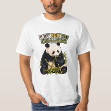 Panda-Diät-Challenge Vater-Tag-Shirt