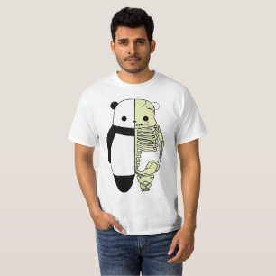 Panda Dichotomie: Das Leben und die Knochen T-Shirt