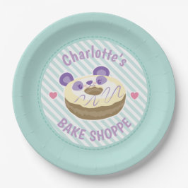 Panda Donut Bake Shop Pappteller