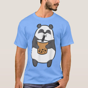 Panda Drink Blase Tee Kawaii Panda Bär mit B