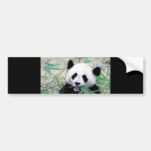 Panda Eating Blätter Autoaufkleber