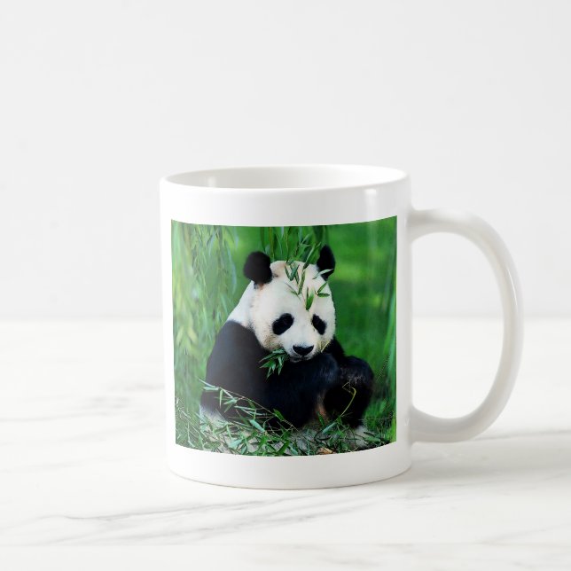 Panda Eating Blätter Tasse (Rechts)