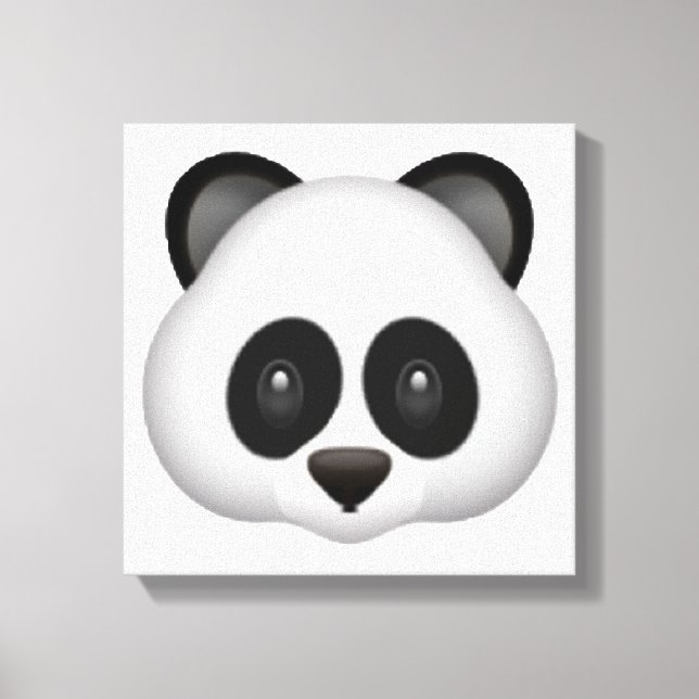 Panda - Emoji Leinwanddruck (Vorderseite)