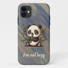 Panda essen Bambus iPhone Case