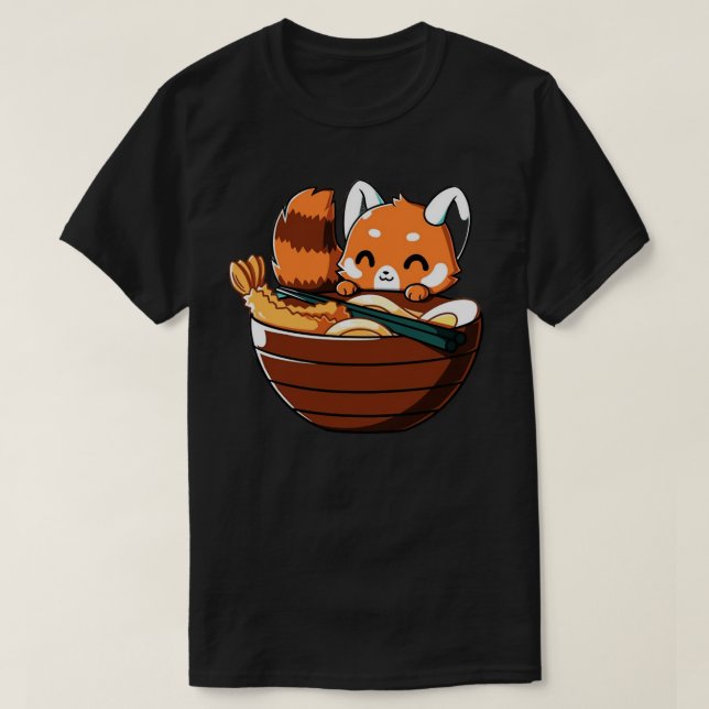 Panda essen T-Shirt (Design vorne)