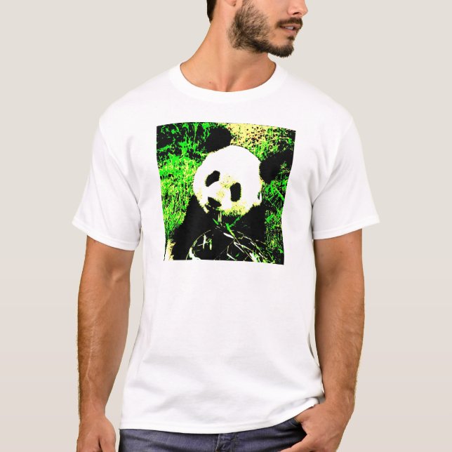 Panda Face Pop Art T-Shirt (Vorderseite)