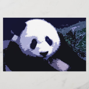 Panda Face Pop Kunstgeschichte Briefpapier