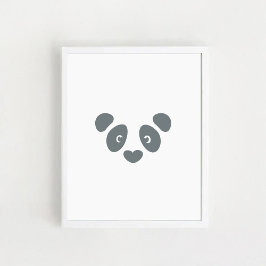 Panda Face Poster