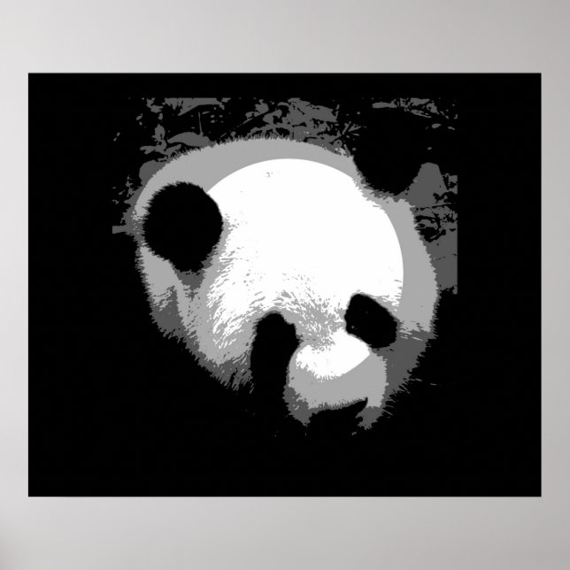 Panda Face Poster Print - Panda Poster (Vorne)