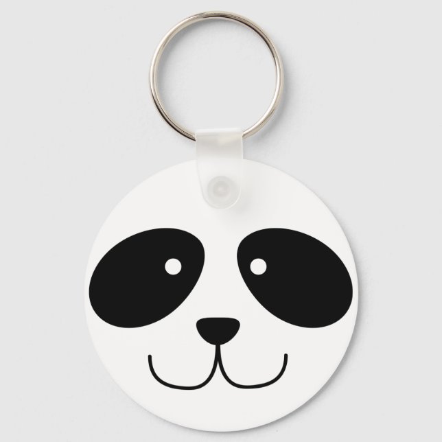 Panda Face Schlüsselanhänger (Vorderseite)