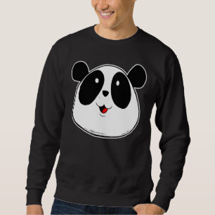 Panda Face Smile Design Sweatshirt
