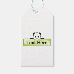 Panda-Fahne Geschenkanhänger