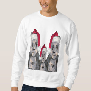 Panda-Familien-Weihnachten Sweatshirt