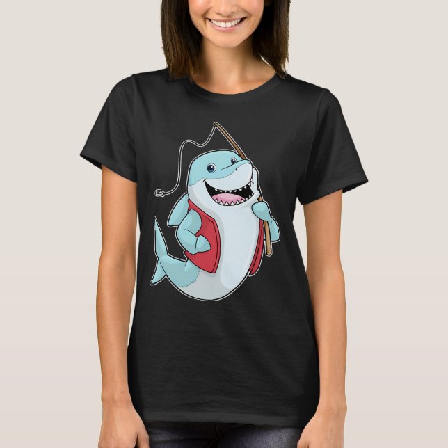 Panda Fischer Fische Fischen T-Shirt (Vorderseite)