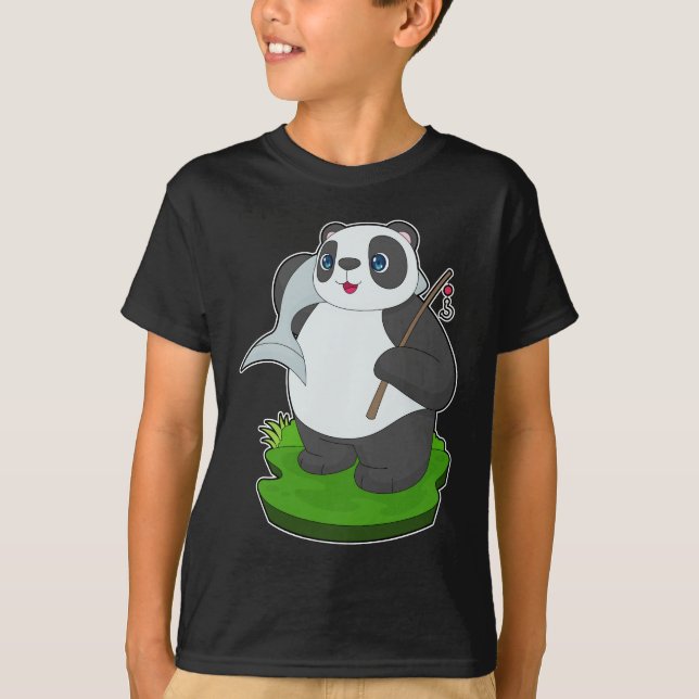 Panda Fisher Fish Fish T-Shirt (Vorderseite)