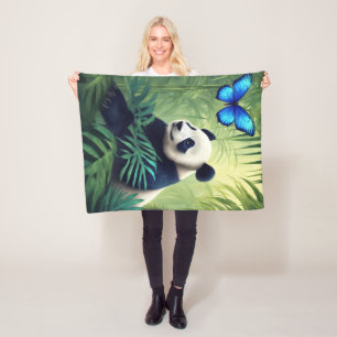 Panda Fleece Blanket, 30"x40"