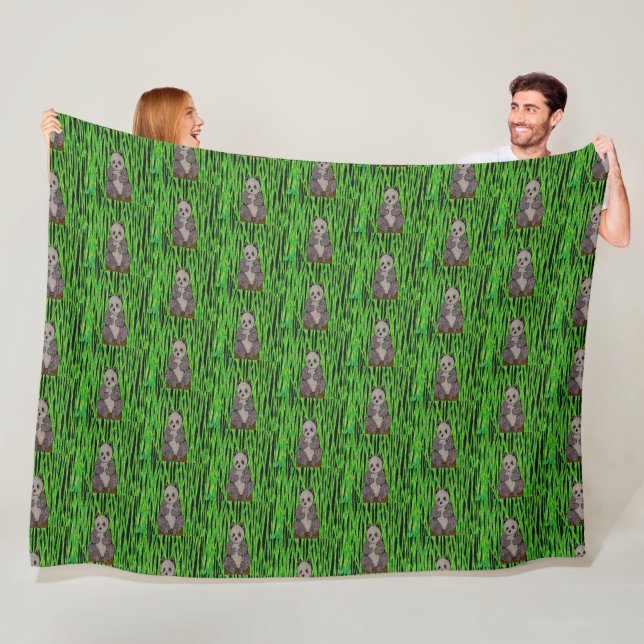 Panda - Fleece-Decke Fleecedecke (Beispiel)