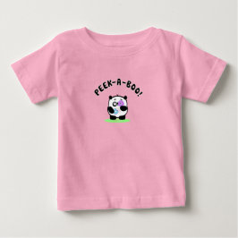 Panda Flüchtige Blick-A-Boo mit Dougnuts Kleinkind Baby T-shirt
