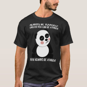 Panda for Men Women Schwarz-weiß Bear Cub 4 T-Shirt