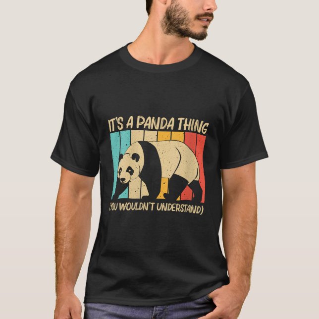 Panda for Panda Bear Animal T-Shirt (Vorderseite)