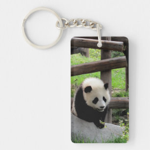 Panda Foto - Personalizable Schlüsselanhänger