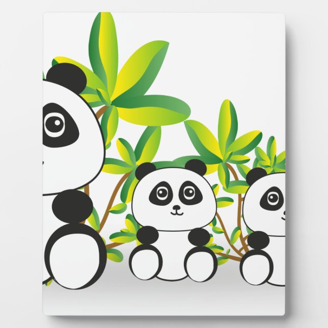 Panda Fotoplatte (Vorderseite)