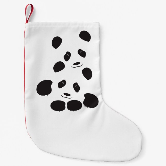 Panda-Freundschaft Kleiner Weihnachtsstrumpf (Vorderseite)