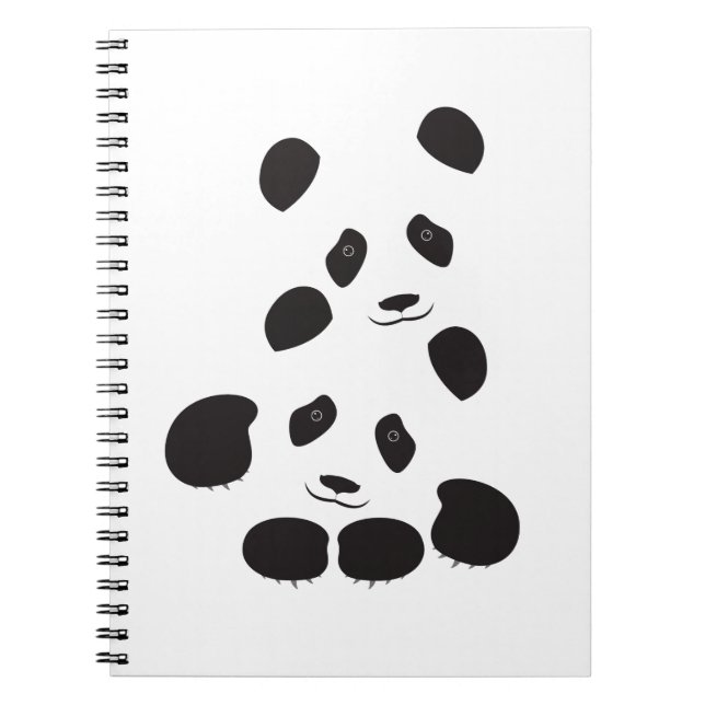 Panda-Freundschaft Notizblock (Vorderseite)