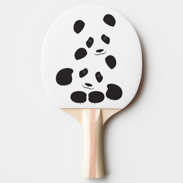Panda-Freundschaft Tischtennis Schläger (Vorderseite)